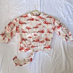 Flamingo Printed Top